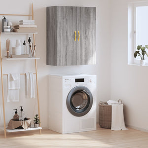 Mobile a Parete Grigio Sonoma 69,5x34x90 cm 828410