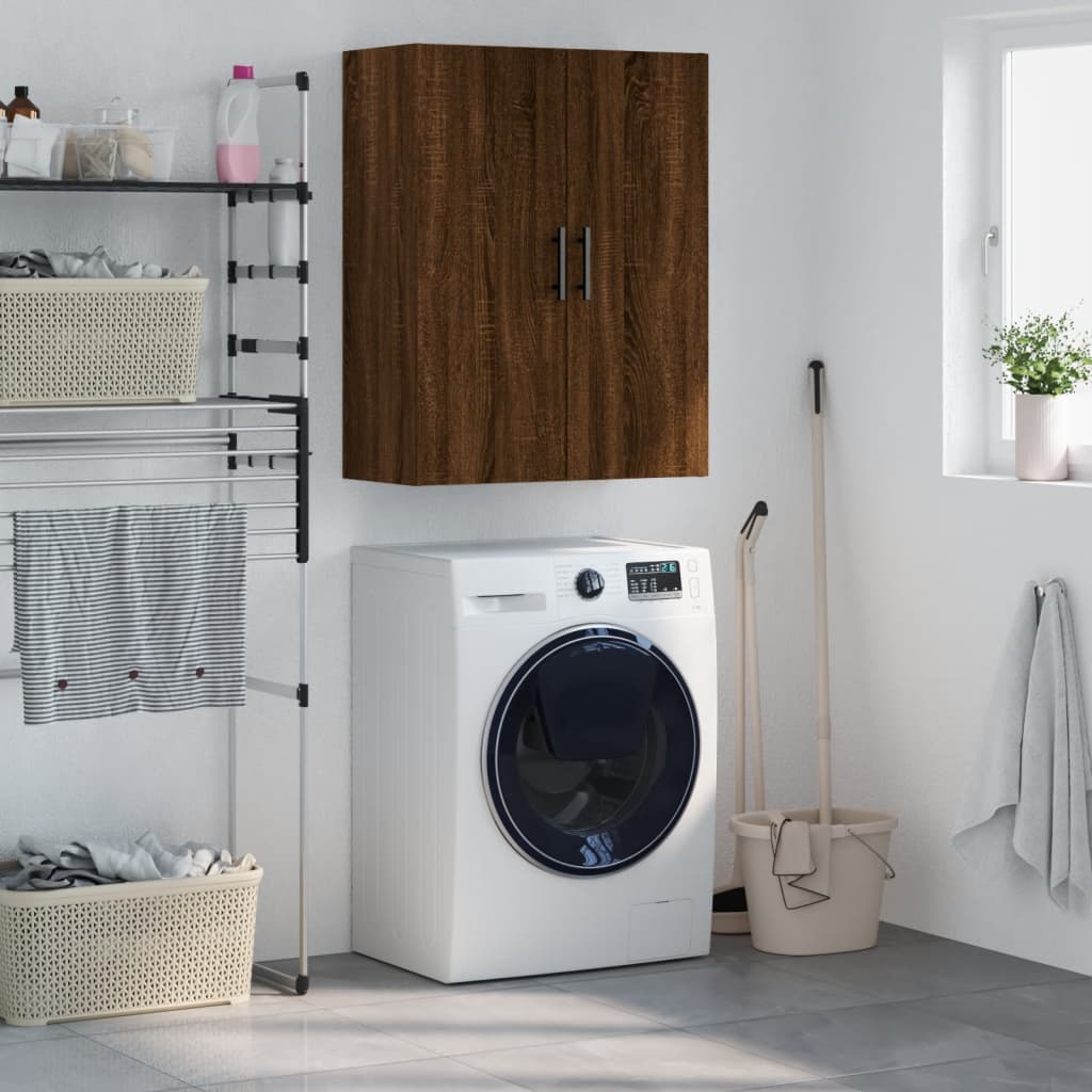 Mobile a Parete Rovere Marrone 69,5x34x90 cm 828451