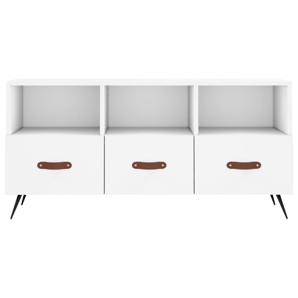 Mobile Porta TV-Mobile per TV-Credenza TV Bianco 102x36x50 cm in Legno Multistrato 247302