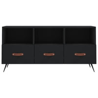 Mobile Porta TV Nero 102x36x50 cm in Legno Multistrato 829005