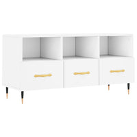 Mobile Porta TV Bianco 102x36x50 cm in Legno Multistrato 829012