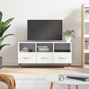 Mobile Porta TV-Mobile per TV-Credenza TV Bianco 102x36x50 cm in Legno Multistrato 835902