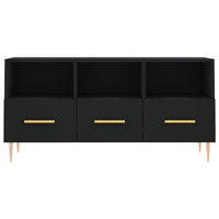 Mobile Porta TV Nero 102x36x50 cm in Legno Multistrato 829021