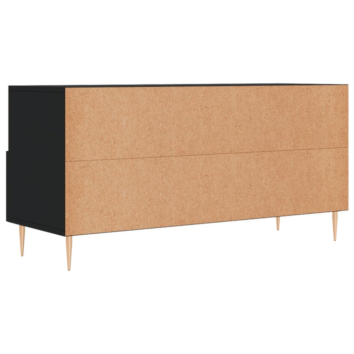 Mobile Porta TV Nero 102x36x50 cm in Legno Multistrato 829021