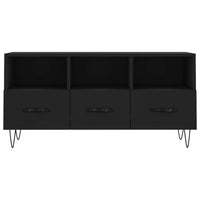 Mobile Porta TV Nero 102x36x50 cm in Legno Multistrato 829029