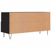 Mobile Porta TV Nero 102x36x50 cm in Legno Multistrato 829029