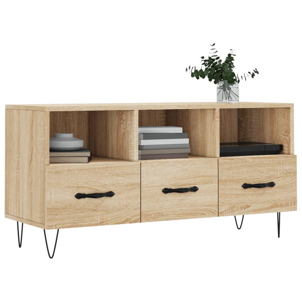 Mobile Porta TV Rovere Sonoma 102x36x50 cm in Legno Multistrato 829031