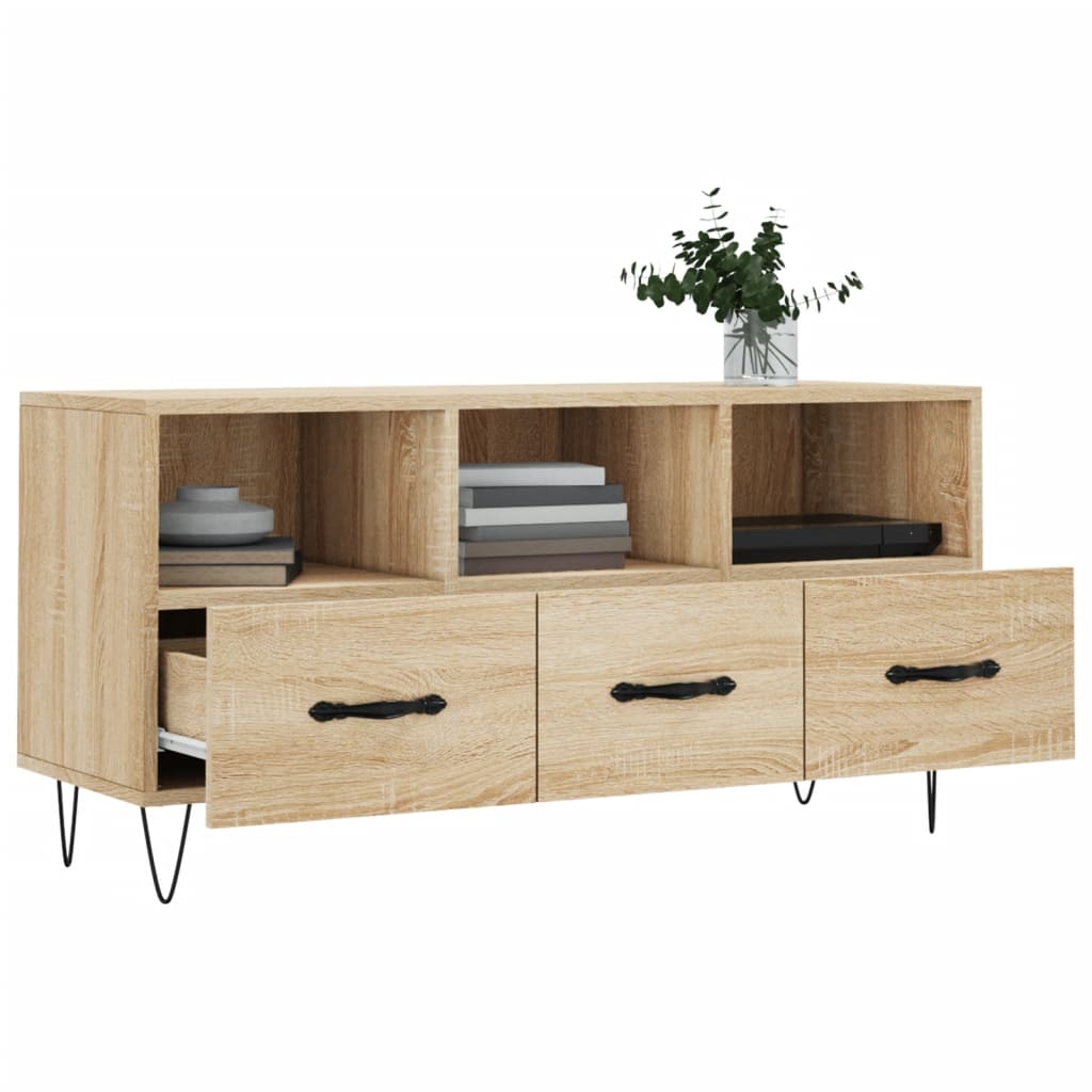 Mobile Porta TV Rovere Sonoma 102x36x50 cm in Legno Multistrato 829031