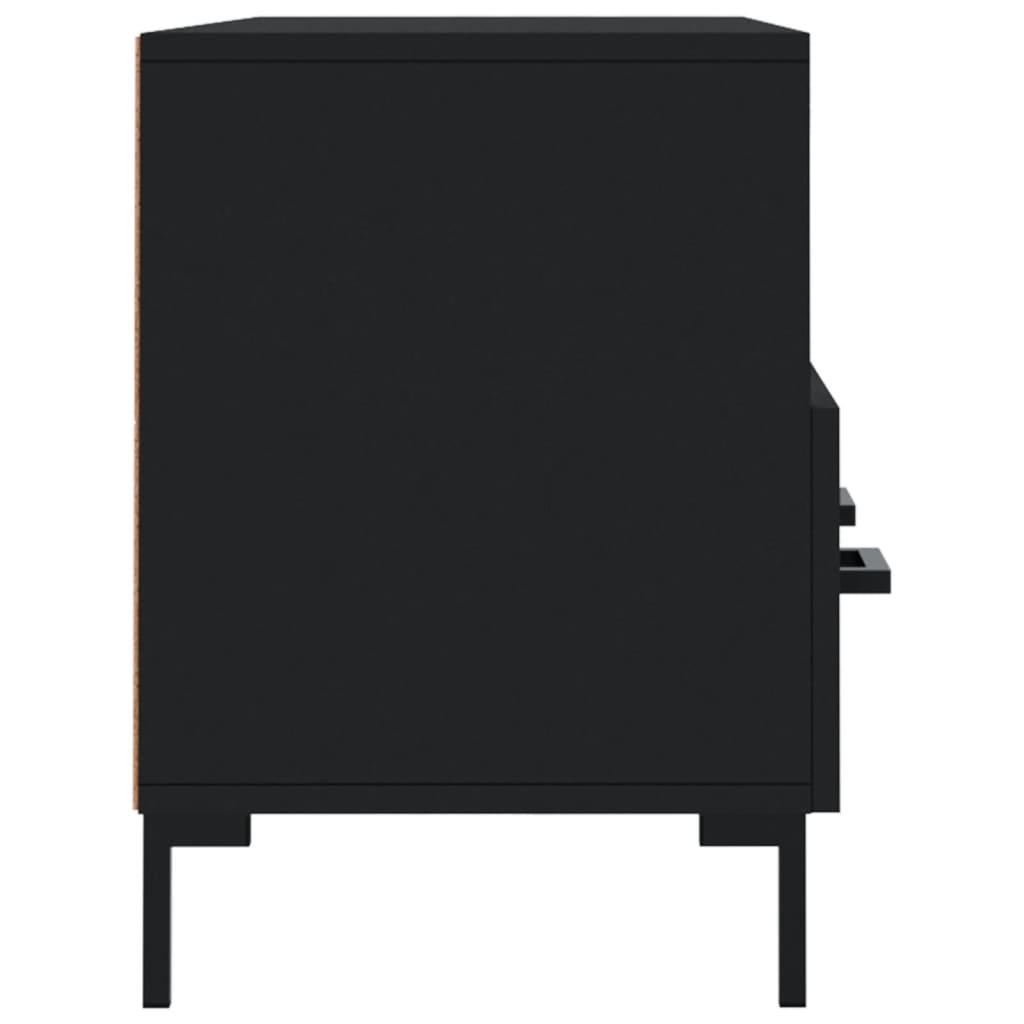 Mobile Porta TV Nero 102x36x50 cm in Legno Multistrato 829037