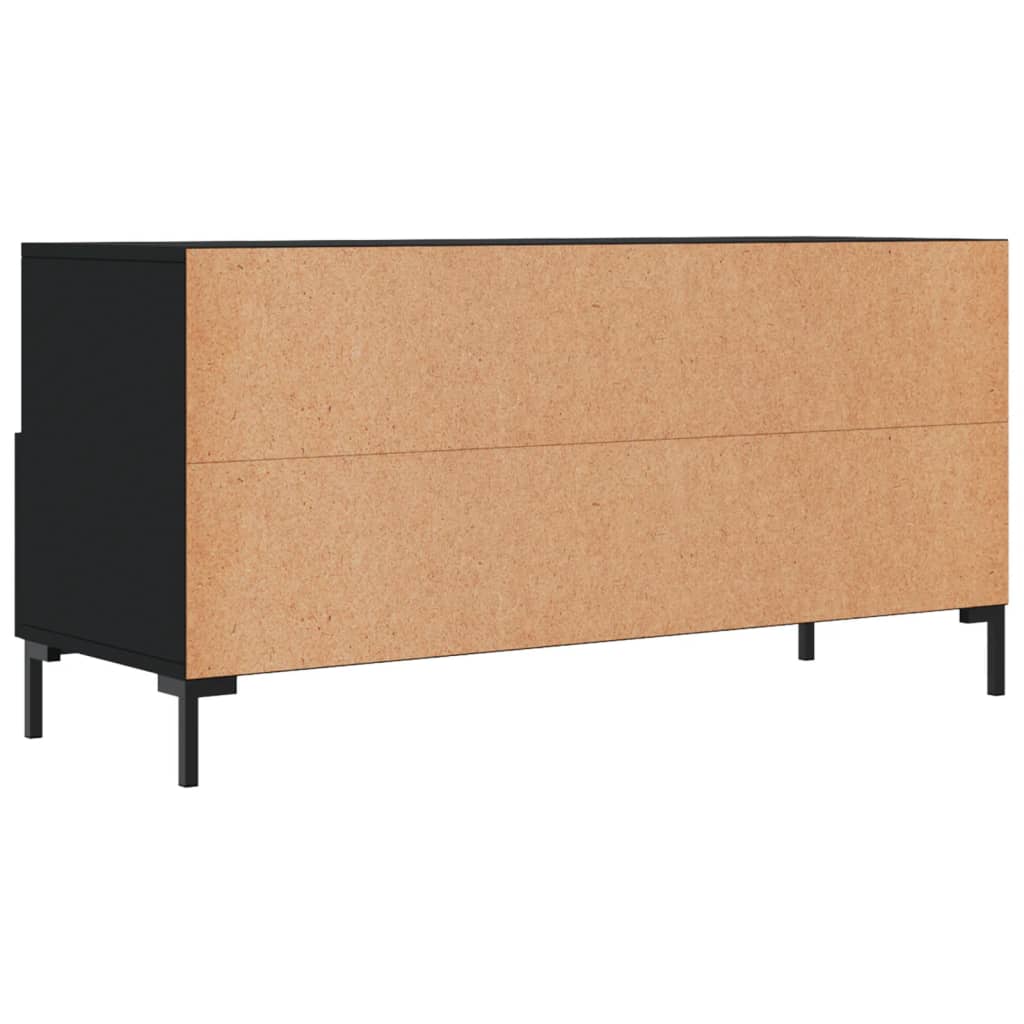 Mobile Porta TV Nero 102x36x50 cm in Legno Multistrato 829037