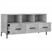 Mobile Porta TV Grigio Cemento 102x36x50 cm Legno Multistrato 829040