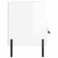 Mobile Porta TV Bianco Lucido 102x36x50 cm in Legno Multistrato 829046