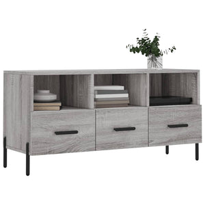 Mobile TV Grigio Sonoma 102x36x50 cm in Legno Multistratocod mxl 80915