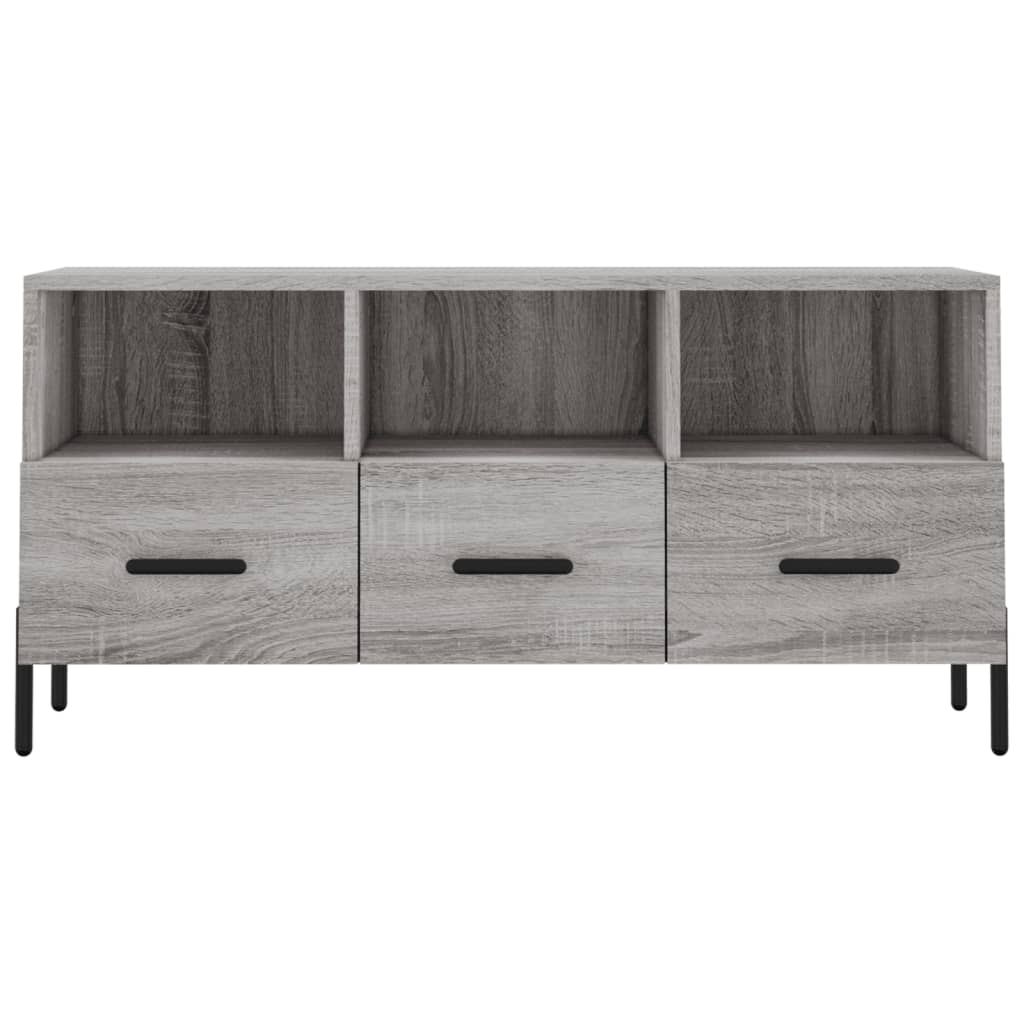 Mobile TV-Credenza TV-Console TV Grigio Sonoma 102x36x50 cm in Legno Multistrato 234881