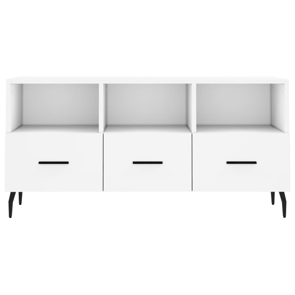 Mobile Porta TV-Mobile per TV-Credenza TV Bianco 102x36x50 cm in Legno Multistrato 102565