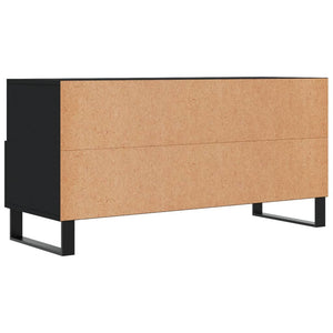 Mobile Porta TV Nero 102x36x50 cm in Legno Multistrato 829061