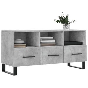 Mobile Porta TV Grigio Cemento 102x36x50 cm Legno Multistrato 829064