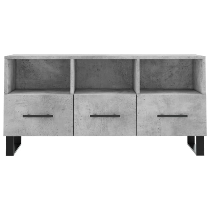 Mobile Porta TV Grigio Cemento 102x36x50 cm Legno Multistrato 829064