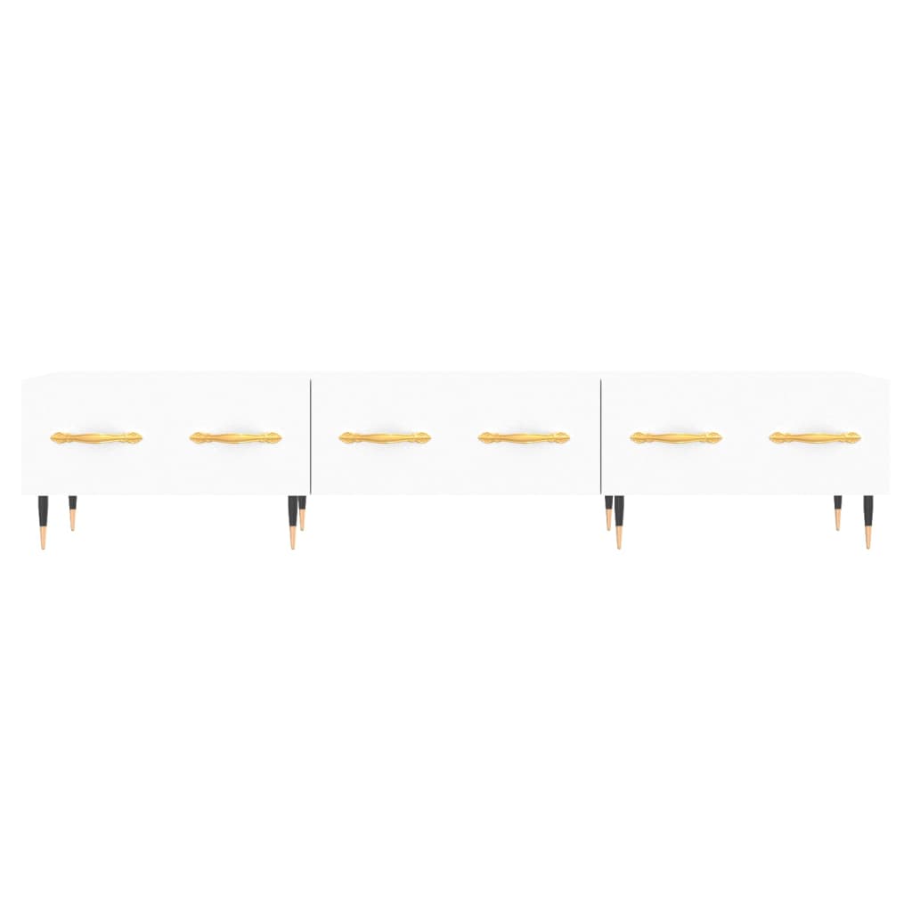 Mobile Porta TV Bianco 150x36x30 cm in Legno Multistrato 829132