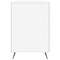 Scrivania Bianca 140x50x75 cm in Legno Multistrato 829516