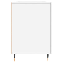 Scrivania Bianca 140x50x75 cm in Legno Multistrato 829524