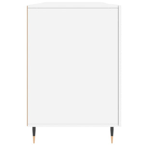 Scrivania Bianca 140x50x75 cm in Legno Multistrato 829524