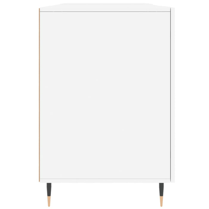 Scrivania Bianca 140x50x75 cm in Legno Multistrato 829524