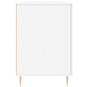 Scrivania Bianca 140x50x75 cm in Legno Multistrato 829532