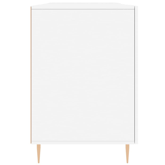 Scrivania Bianca 140x50x75 cm in Legno Multistrato 829532