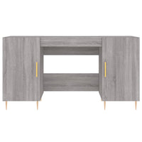Scrivania Grigio Sonoma 140x50x75 cm in Legno Multistrato 829538