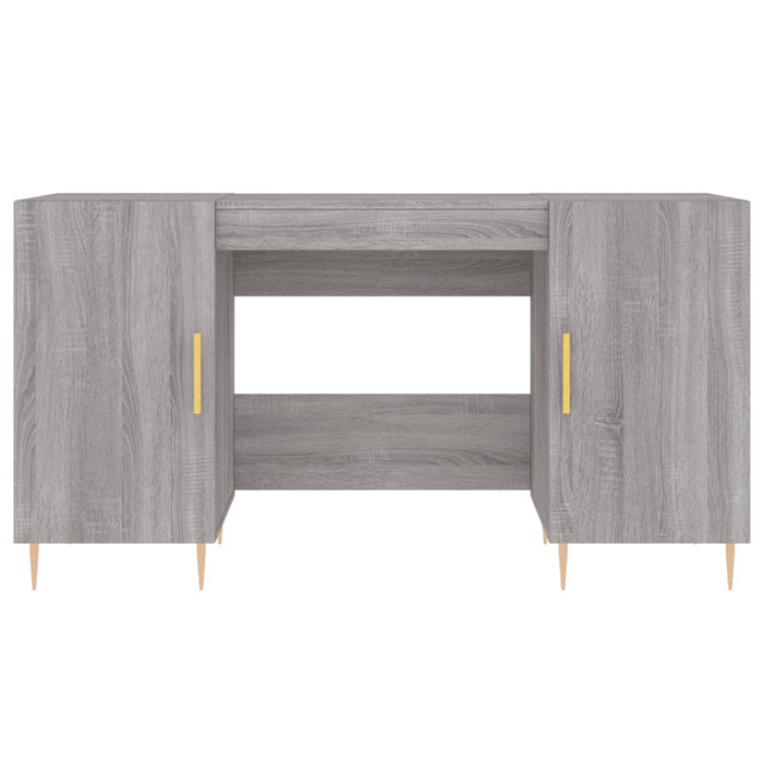 Scrivania Grigio Sonoma 140x50x75 cm in Legno Multistrato 829538