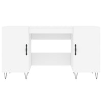 Scrivania Bianca 140x50x75 cm in Legno Multistrato 829540