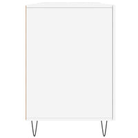 Scrivania Bianca 140x50x75 cm in Legno Multistrato 829540