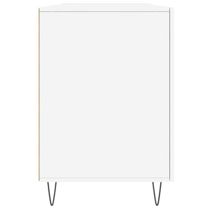 Scrivania Bianca 140x50x75 cm in Legno Multistrato 829540