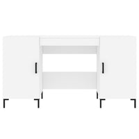 Scrivania tavolo postazione di lavoro mobile per computer studio 140 x 50 x 75 cm derivati ​​del legno bianco 02_0023516