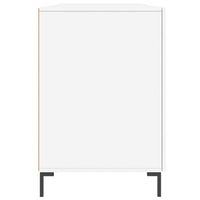 Scrivania Bianca 140x50x75 cm in Legno Multistrato 829548