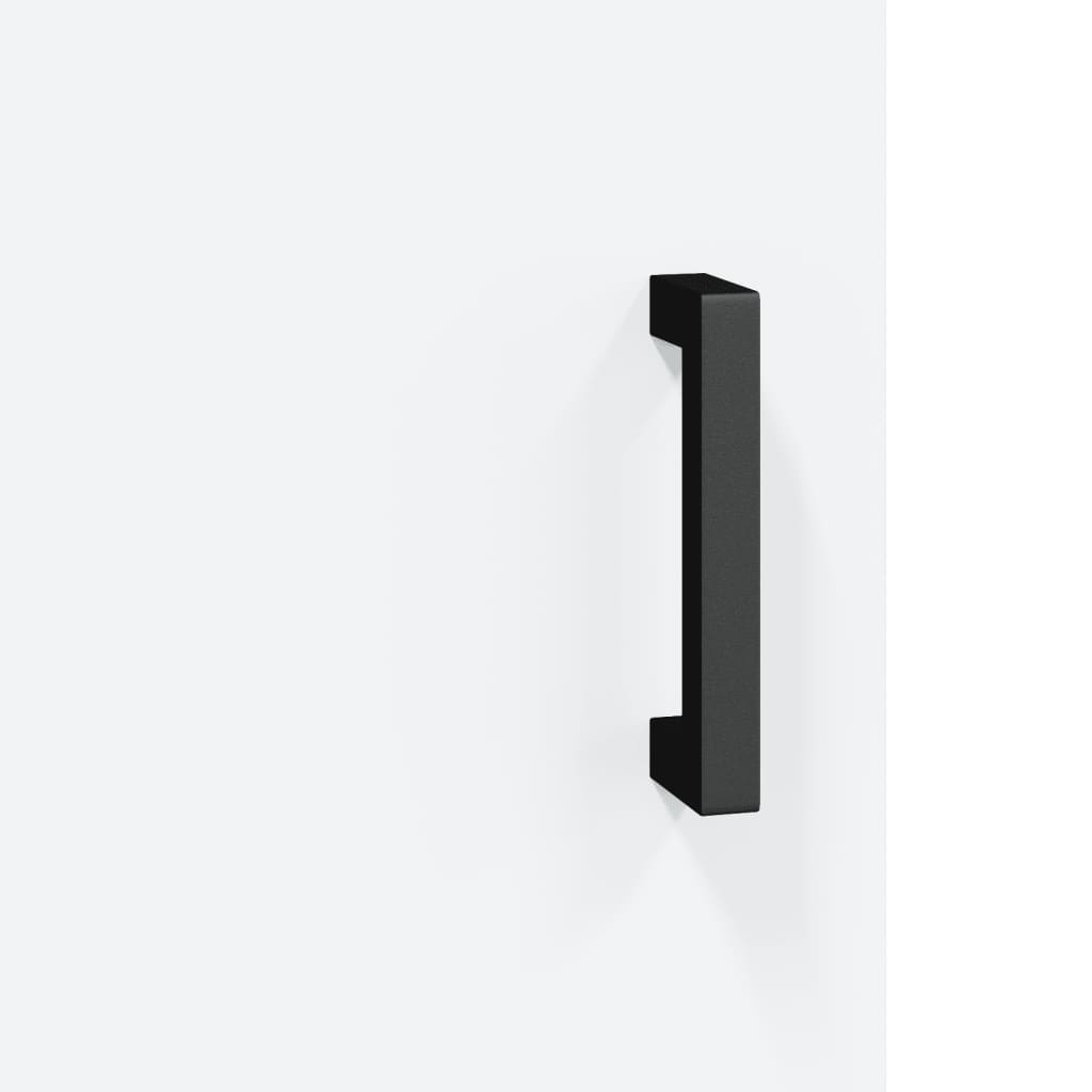 Scrivania tavolo postazione di lavoro mobile per computer studio 140 x 50 x 75 cm derivati ​​del legno bianco 02_0023516