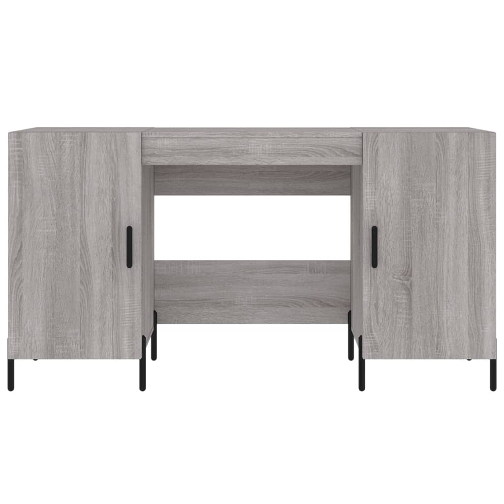 Scrivania Grigio Sonoma 140x50x75 cm in Legno Multistrato 829562