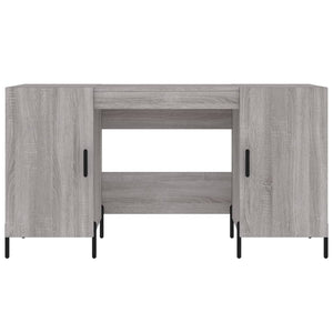 Scrivania Grigio Sonoma 140x50x75 cm in Legno Multistrato 829562