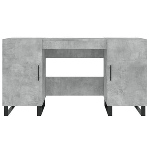 Scrivania tavolo postazione di lavoro mobile computer studio computer 140 x 50 x 75 cm legno ingegnerizzato grigio 02_0023841