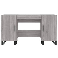 Scrivania Grigio Sonoma 140x50x75 cm in Legno Multistrato 829578