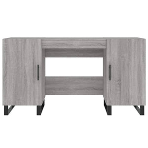 Scrivania Grigio Sonoma 140x50x75 cm in Legno Multistrato 829578