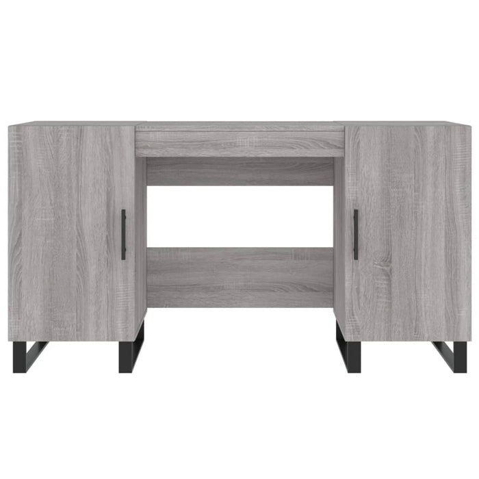 Scrivania Grigio Sonoma 140x50x75 cm in Legno Multistrato 829578