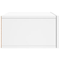 Comodino a Muro-Tavolino da notte sospeso Bianco 35x35x20 cm 432812