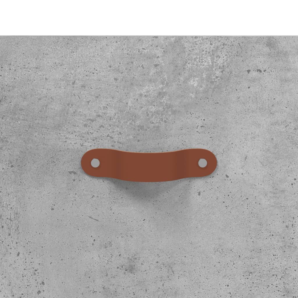 Comodino a Muro-Tavolino da notte sospeso Grigio Cemento 35x35x20 cm 103725