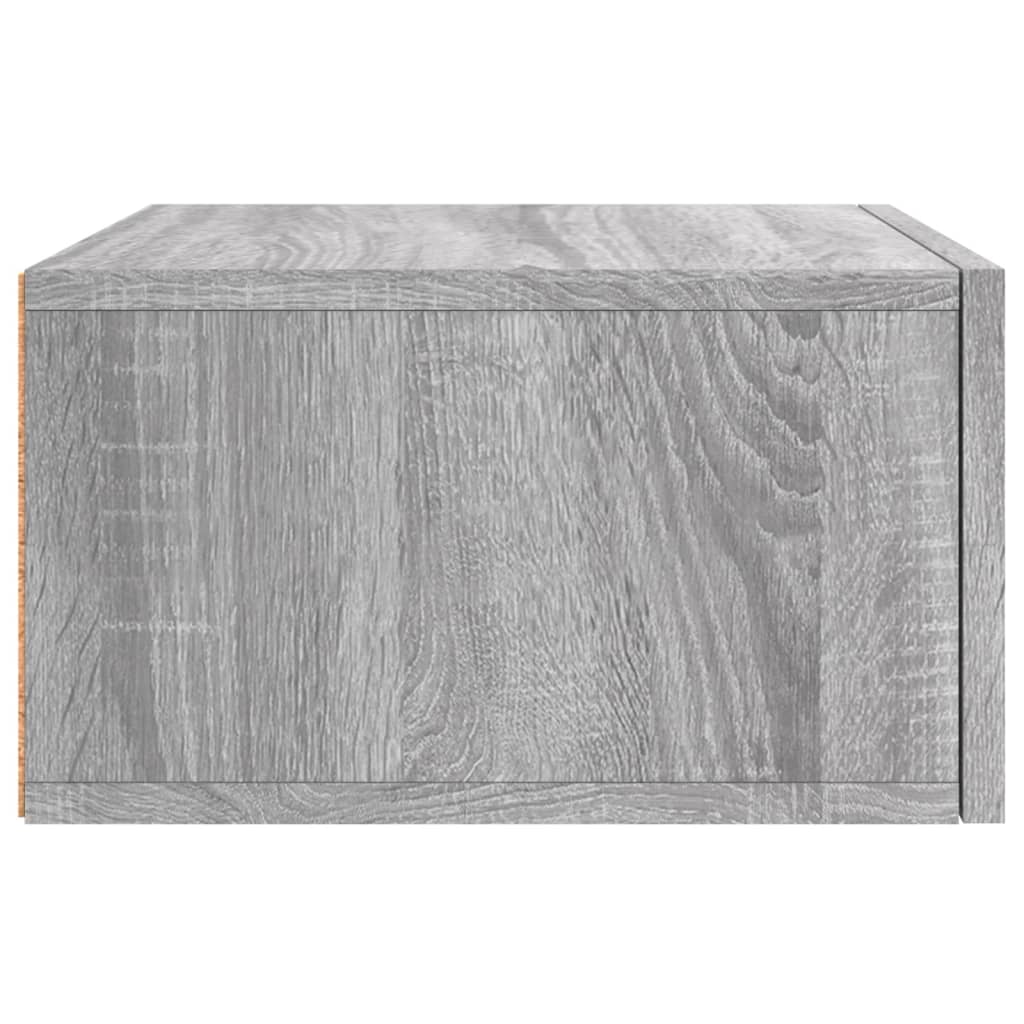 Comodini a Muro 2 pz Grigio Sonoma 35x35x20 cm 829785
