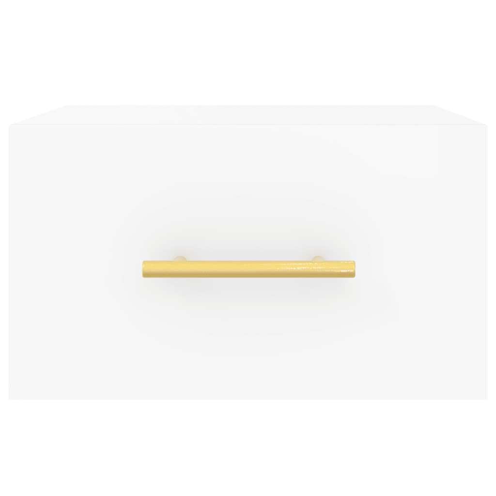 Comodini a Muro 2 pz Bianchi 35x35x20 cm 829789