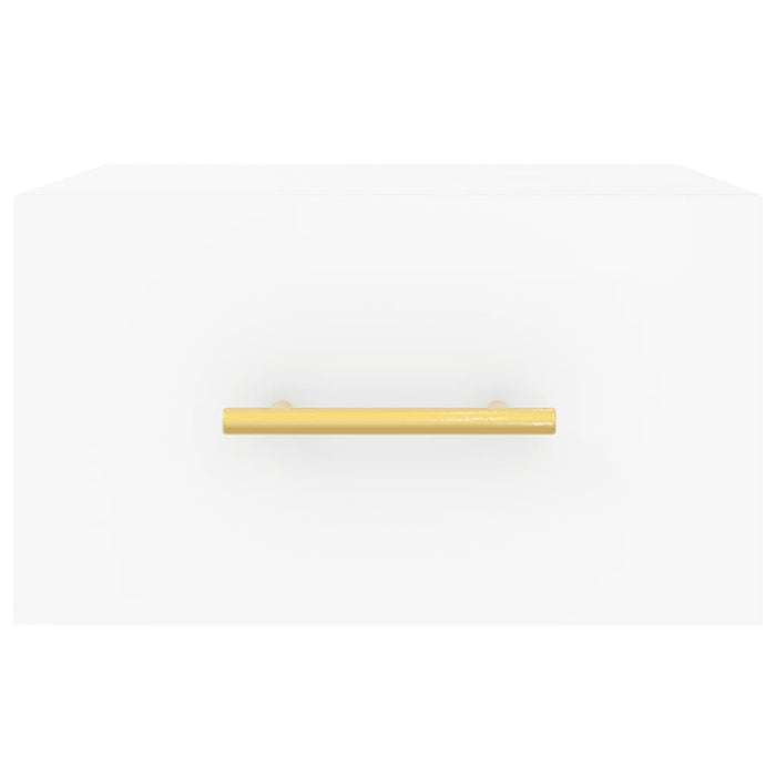 Comodini a Muro 2 pz Bianchi 35x35x20 cm 829789