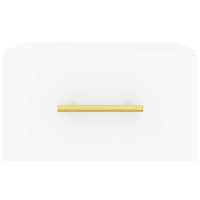 Comodini a Muro 2 pz-Set di 2 Tavolino da notte Bianchi 35x35x20 cm 517029