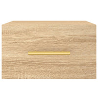 Comodino a Muro Rovere Sonoma 35x35x20 cm 829794
